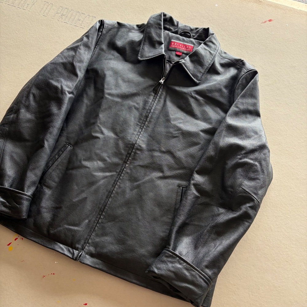 Vintage Excelled Leather Jacket Black